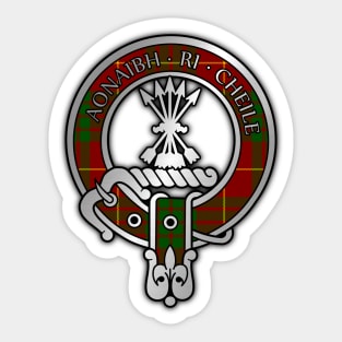 Clan Cameron Tartan Crest Sticker